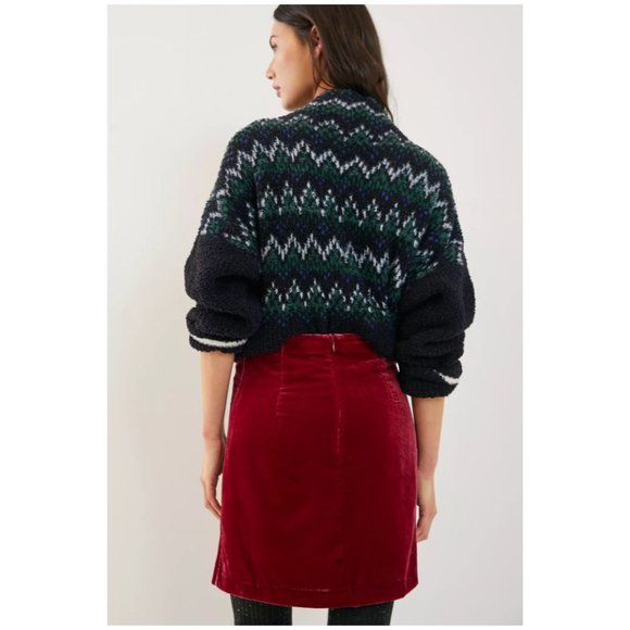 Anthropologie Montie Velvet Mini Skirt - Picture 3 of 4